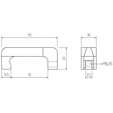 Purkštukų iškalimo auselė / kablys | 12.2 mm (62005-1) 1