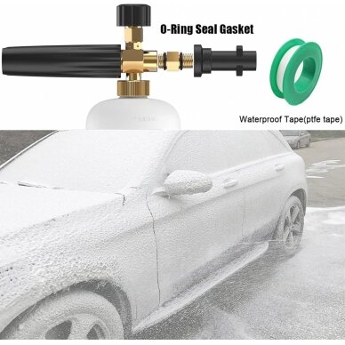 Putų generavimo pistoletas | Snow Foam | aliuminis | 1L (WG1A) 8