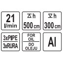 Rankinė rotacinė pompa kurui, tepalui ir kt. naftos produktams aliuminė (YT-07115) 2