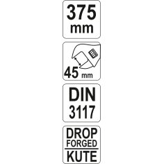 Raktas reguliuojamas | 15" | 375 mm (YT-21654) 1