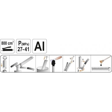 Rankinis tepimo pistoletas | 800 cm³ (YT-07043) 2