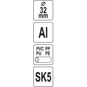 Replės plastikiniams vamzdžiams | iki 32 mm (YT-22301) 3