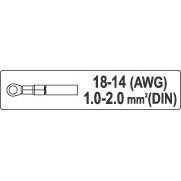 Replės 180 mm, 5 rūšių antgaliams (YT-2256) 10