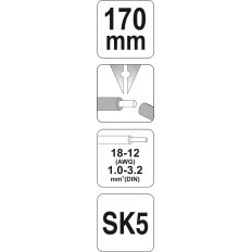 Replės laidų nužievinimui | 1,0-3,2 mm2 (YT-2276) 2