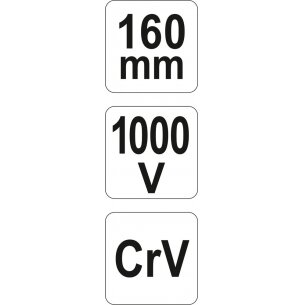 Replės aukštos įtampos laidams 160mm, VDE 1000V (YT-21160) 5