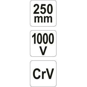 Replės aukštos įtampos laidams perstatomos 250mm, VDE 1000V (YT-21161) 3