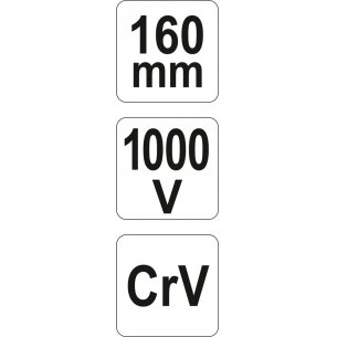 Replės aukštos įtampos laidams šoninio kirpimo 160mm, VDE 1000V (YT-21158) 4