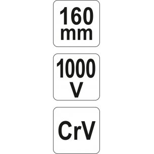 Replės aukštos įtampos laidams | universalios | 160 mm | VDE 1000V (YT-21151) 4