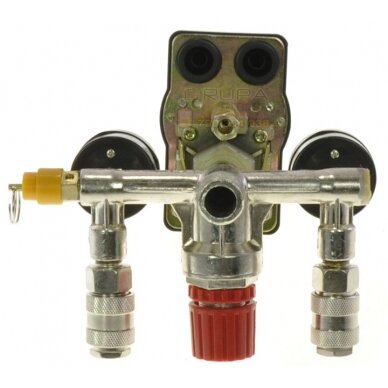 Reguliatorius kompresoriui su slėgio jungikliu ir manometrais | 380V (SK10679) 2