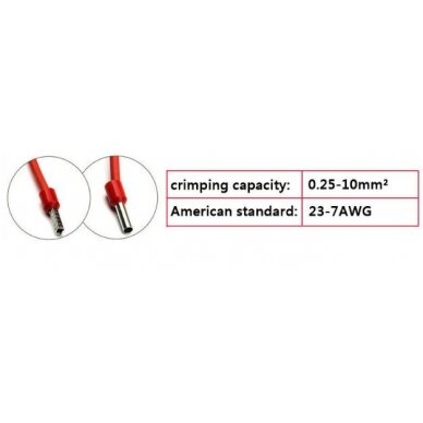 Replės jungčių užspaudimui | 0,25 iki 10 mm² (CT1030) 1