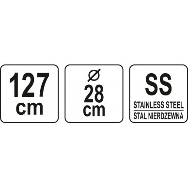 Riešutų surinktuvas / universalus surinkimo įrenginys | 127x28x22cm cm (89890) 4