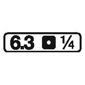 Šarnyrinių 12-kampių galvučių komplektas | 6.3 mm (1/4") | 5 - 13 mm | 10 vnt. (245) 6