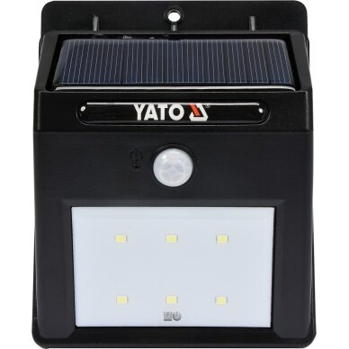 Saulės baterijos šviestuvas su judesio davikliu | 6 SMD LED (YT-81856) 1