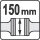 Šaltkalvio spaustuvai pasukama baze | 16 kg | 150 mm (SK6503) 1