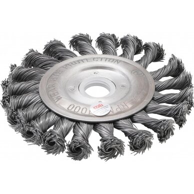 Šepetys disko tipo | stambus plienas | 115 mm (3985) 1