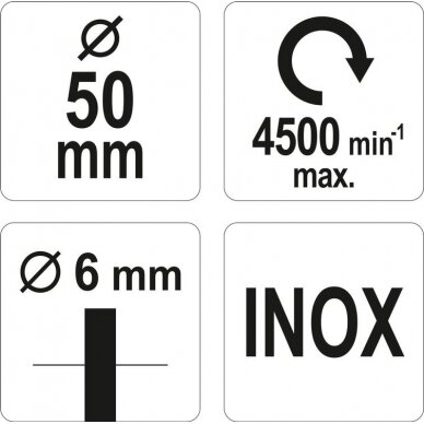 Šepetys puodo tipo su kotu | nerūdijantis plienas | INOX | 50 mm (YT-47497) 3