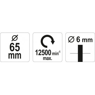 Šepetys vielinis puodo tipo su kotu | susuktas | 65 mm (YT-47518) 3