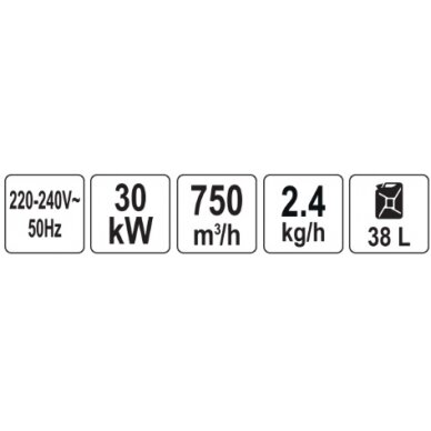 Šildytuvas | dyzelinas / žibalas | 30 kW (YT-99740) 5