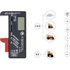 Skaitmeninis baterijos apkrovos testeris | 1,5 V / 9 V (63503)