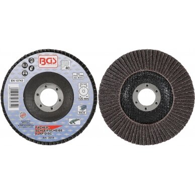 Šlifavimo diskas lapelinis | Ø 125 mm | K 40 (3974)
