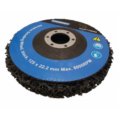 Šlifavimo diskas metalui su abrazyvine medžiaga | juodas | 125x22.2 mm (FT00055) 1