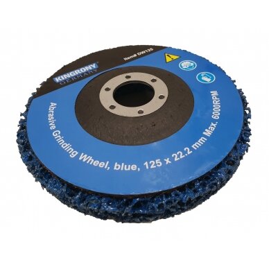 Šlifavimo diskas su abrazyvine medžiaga | mėlynas | Zirconium | 125x22.2 mm (DW125) 1