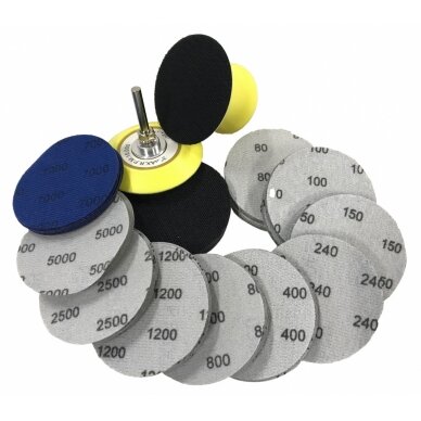 Šlifavimo diskų rinkinys | 75 mm | 103 vnt. (SD103-3) 1