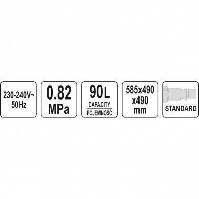 Smėliavimo kabina YATO YT-55840 | 0.82MPA | 90L 5