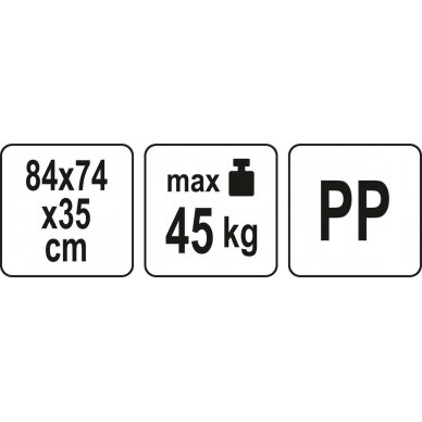 Sodo įrankių stovas | su ratukais | 84 cm (89990) 6