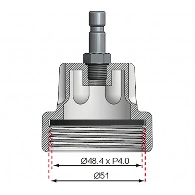 Spaudimo adapteris Nr. 11 BGS 8027, 8098 | Audi, VW (8027-11) 3