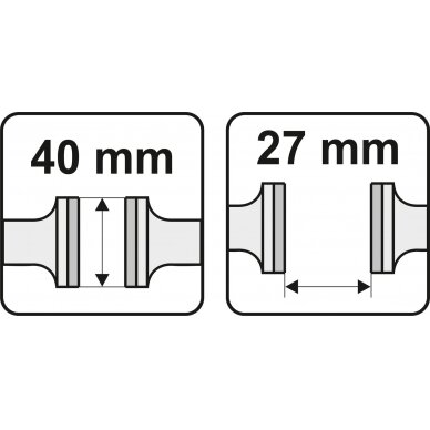 Spaustuvai rankiniai | 40 mm (YT-65081) 3