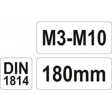 Sriegiklio laikiklis M3-M10  (YT-2996) 2