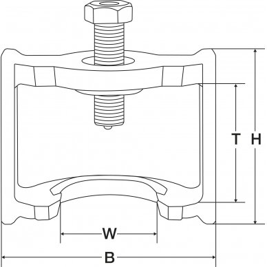 Stabdžių trauklės reguliatoriaus traukiklis | Haldex Brake | 160 mm (74330) 1