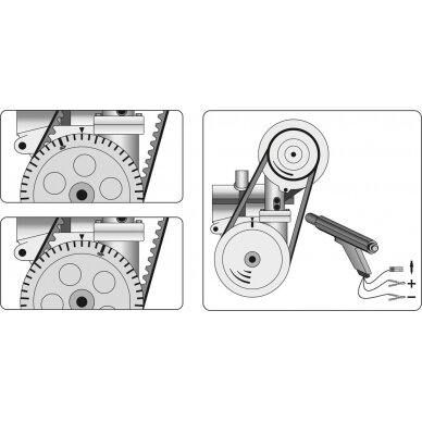 Stroboskopas benzininiams varikliams | reguliuojamas kampas | 12V  (YT-7312) 3