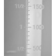Sugraduotas plastikinis indas | 2000 ml (YG-07286)