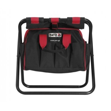 Sudedama kėdutė | su įrankių krepšiu ir kišenėmis | 42x29x30 cm (YT-7446) 5