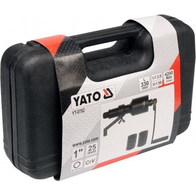 Sukimo momento stiprintuvas YATO YT-0782 | 1" | 4200Nm 2