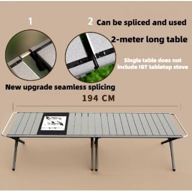 Sulankstomas stovyklavimo stalas / prekystalis (LZ012) 3