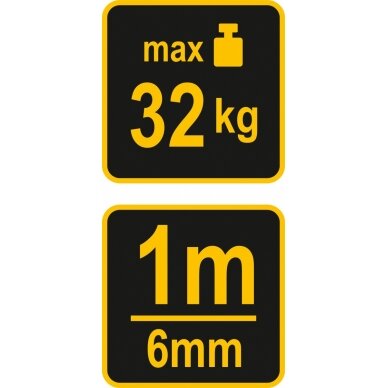 Svarstyklės su rulete | max. 32 kg (15301) 2