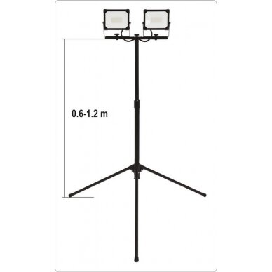 Šviesos diodų lempa / prožektorius | su stovu | SMD LED 2 x 30W 5400 LM (YT-81817) 2