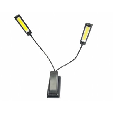 Šviesos diodų šviestuvas | su prisegtuku | 6W COB Led | USB | 2 vnt. (CDL02) 1