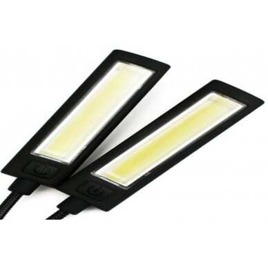 Šviesos diodų šviestuvas | su prisegtuku | 6W COB Led | USB | 2 vnt. (CDL02) 2