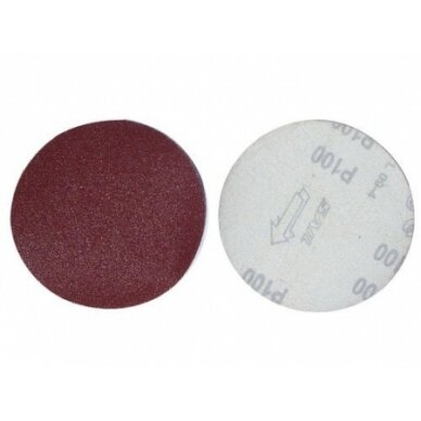 Švitrinis popierius prilimpantis (Velcro) | 125 mm / P100 | 10 vnt. (ES860100) 2