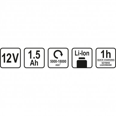 Švytuoklinis multifunkcinis įrankis STHOR 78123 | Li-ion | 12V | 18000 MIN-1 5