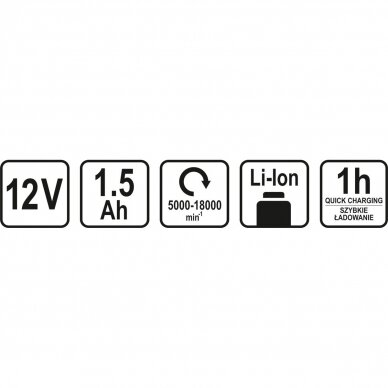 Švytuoklinis multifunkcinis įrankis STHOR 78124 | Li-ion | 12V | 18000 MIN-1 | be akumuliatoriaus 6