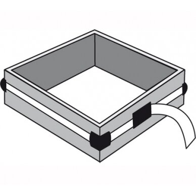 Terkšlinis diržas | su 4 apsauginiais kampukais | 5 x 25 mm (3554) 4