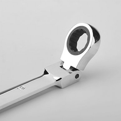 Terkšlinių raktų komplektas vartoma galvute 8-19 mm. 12 vnt."Stahlberg" (3102401N-12PC) 1