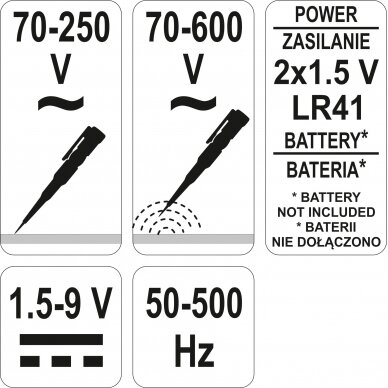 Testeris | 70-250 Volt (YT-2864) 3