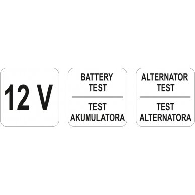 Testeris akumuliatoriui skaitmeninis (YT-83101) 2