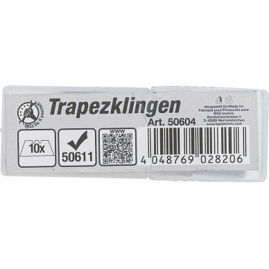 Trapeciniai peiliai | BGS 50603/50611 | 10 vnt. (50604) 2